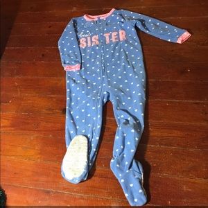 Sold!!! TWO carters footie sleepers lot